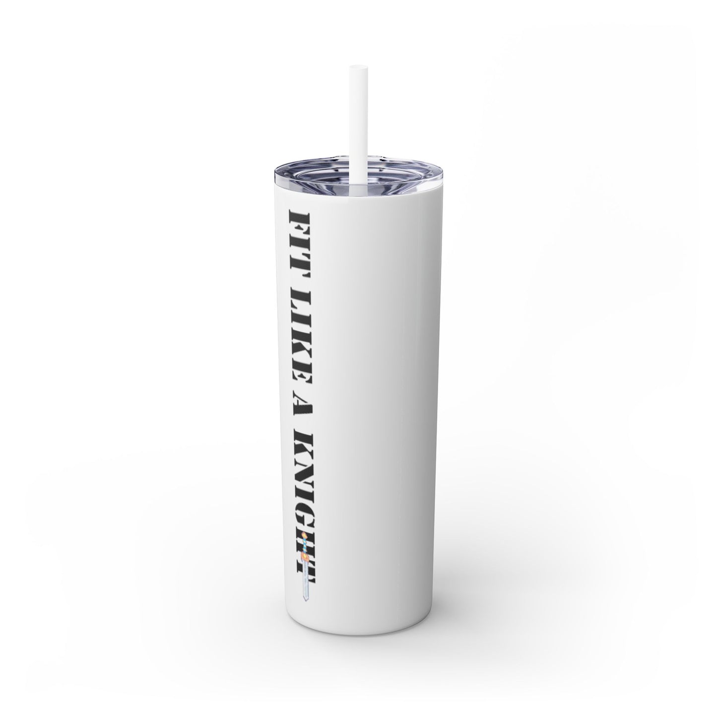 Fit Like a Knight Tumbler with Straw, 20oz