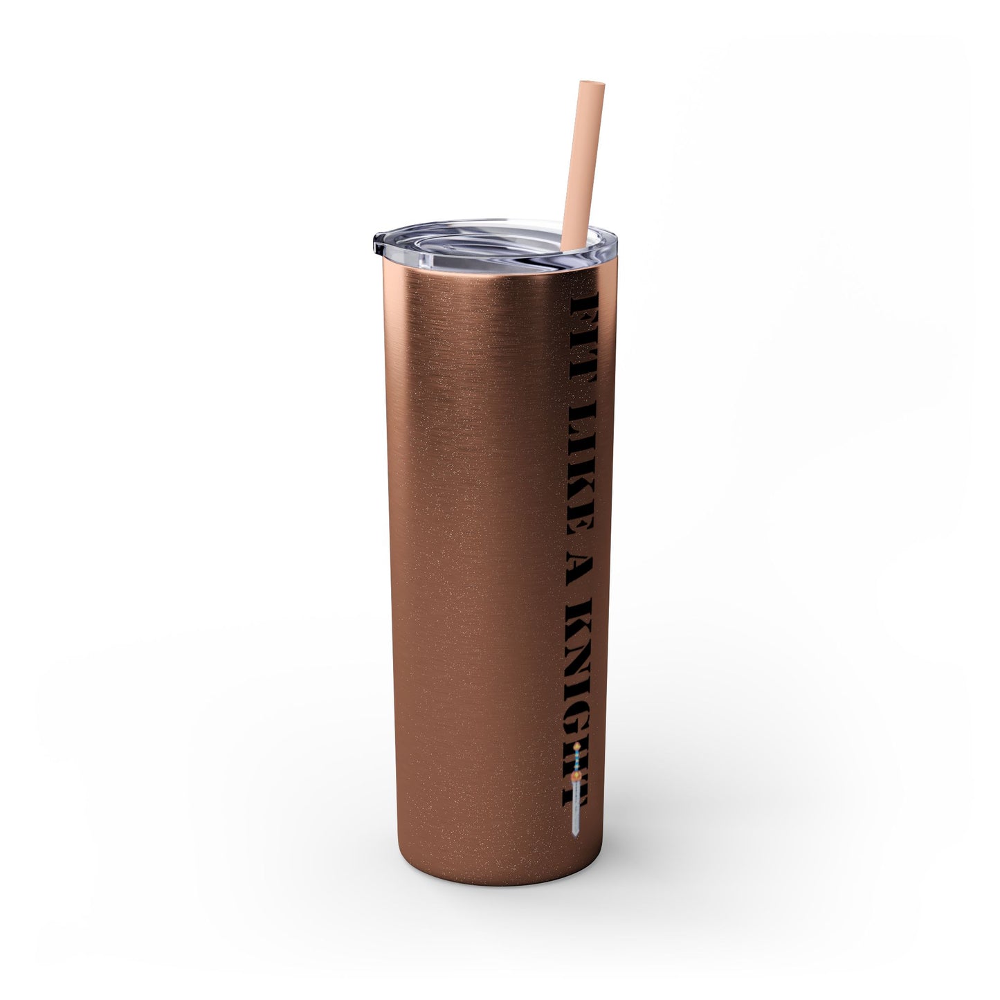 Fit Like a Knight Tumbler with Straw, 20oz
