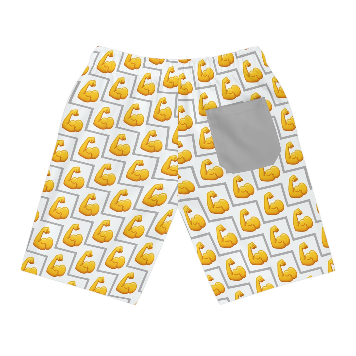 MUSCLE Emoji Athletic Long Shorts