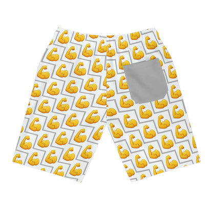 MUSCLE Emoji Athletic Long Shorts