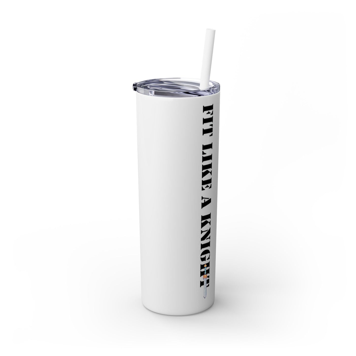 Fit Like a Knight Tumbler with Straw, 20oz