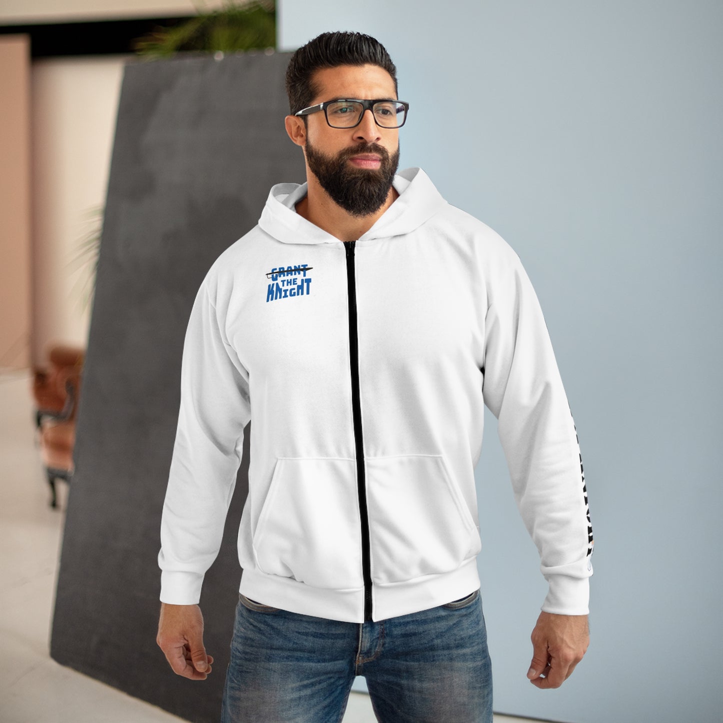 Fit Like a Knight  Zip Hoodie