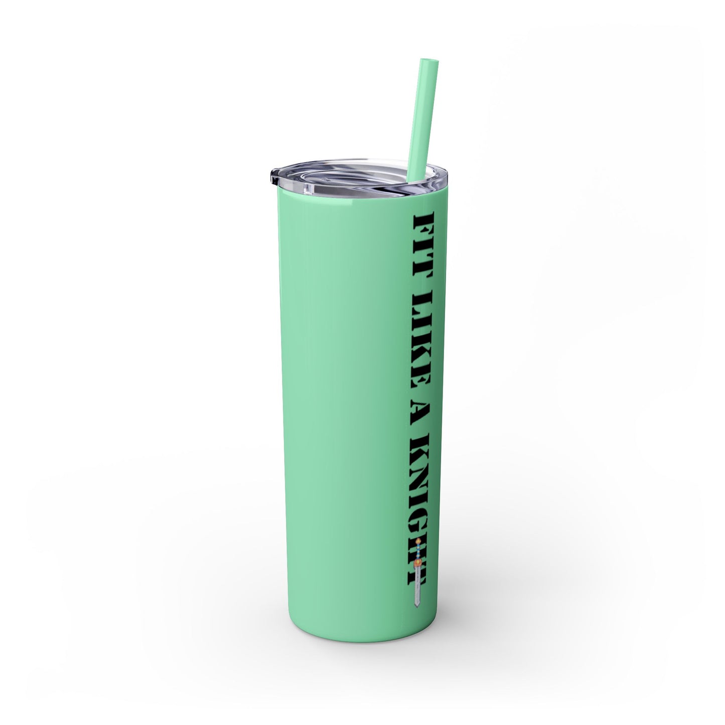 Fit Like a Knight Tumbler with Straw, 20oz