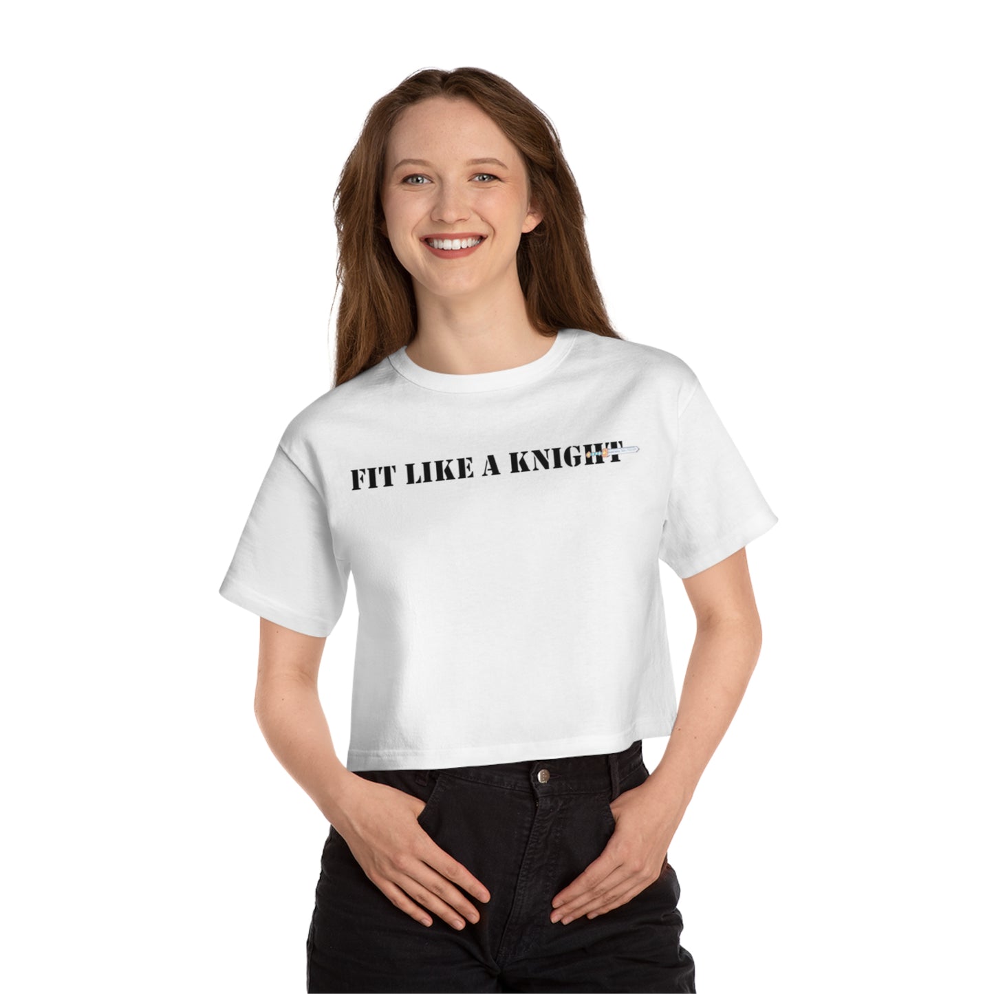 Fit Like a Knight Cropped T-Shirt