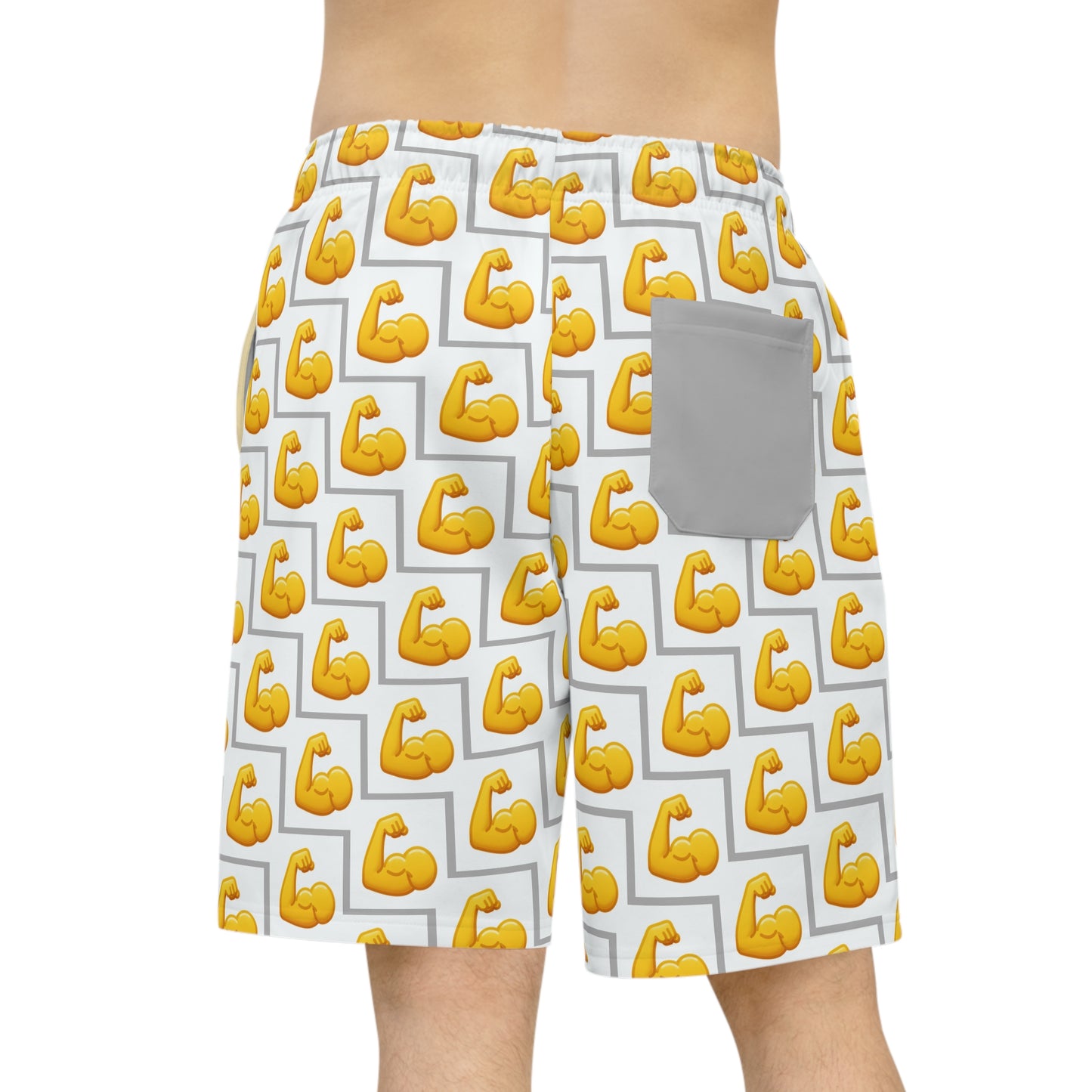MUSCLE Emoji Athletic Long Shorts