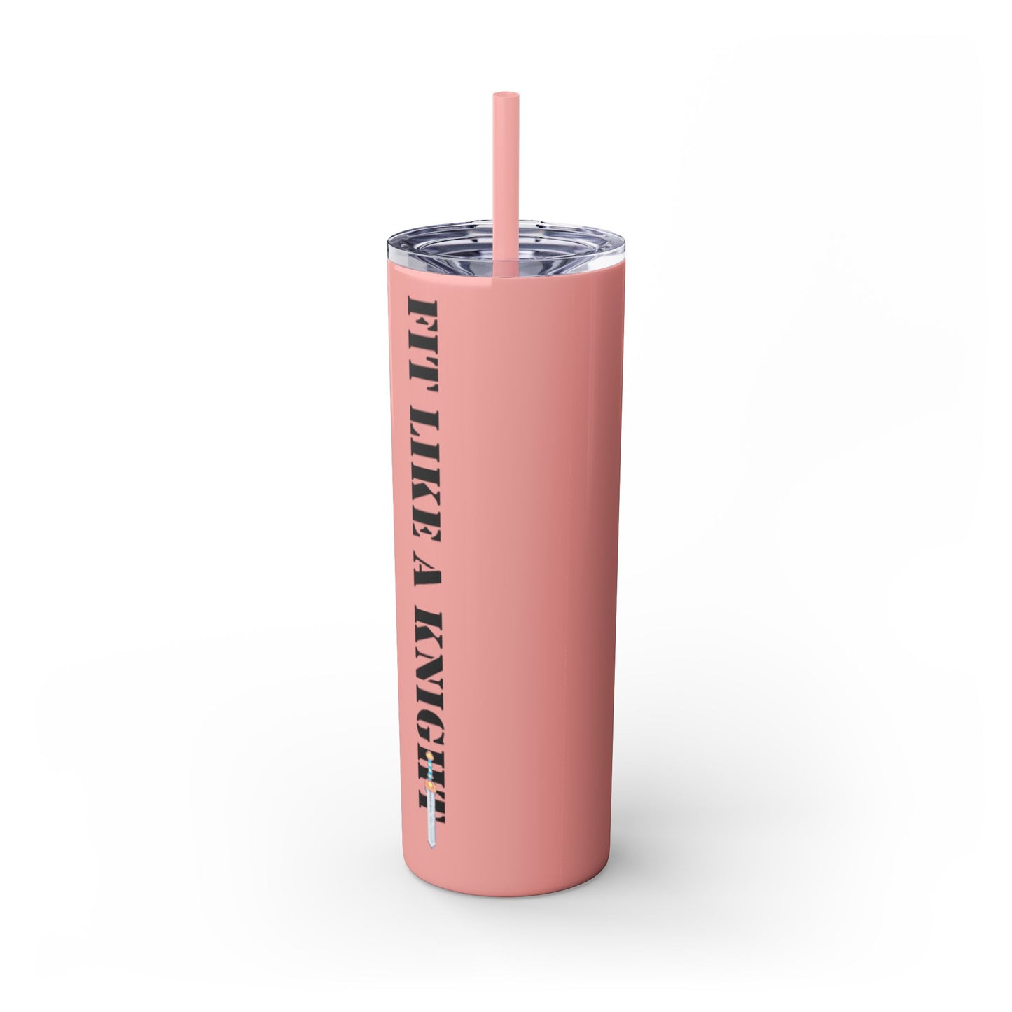 Fit Like a Knight Tumbler with Straw, 20oz