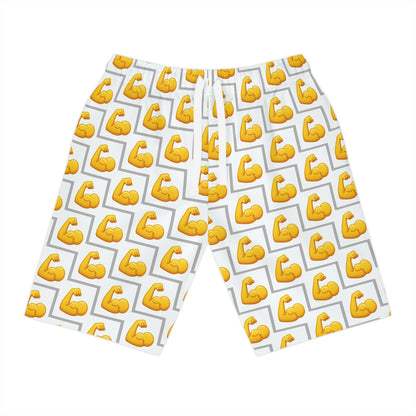 MUSCLE Emoji Athletic Long Shorts