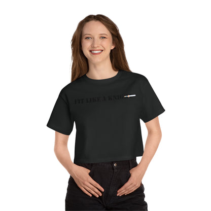 Fit Like a Knight Cropped T-Shirt