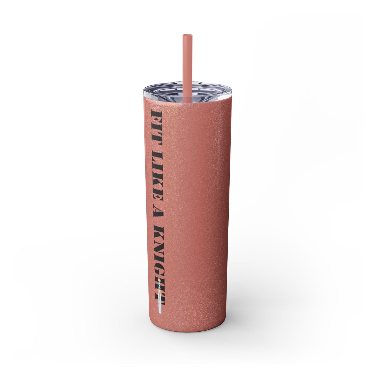 Fit Like a Knight Tumbler with Straw, 20oz