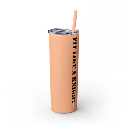 Fit Like a Knight Tumbler with Straw, 20oz