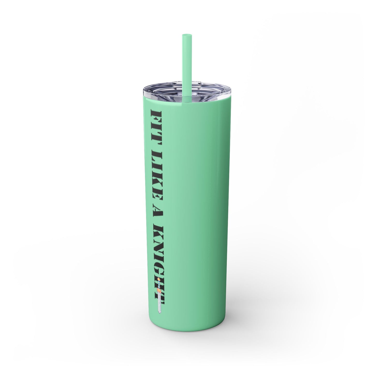 Fit Like a Knight Tumbler with Straw, 20oz