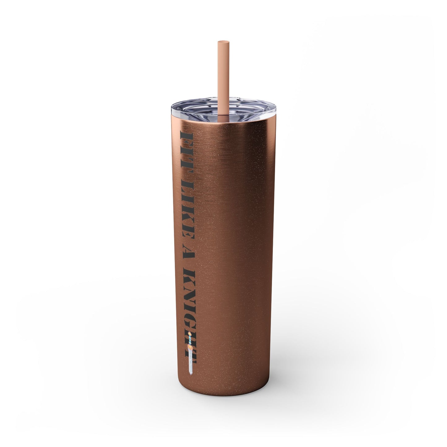 Fit Like a Knight Tumbler with Straw, 20oz
