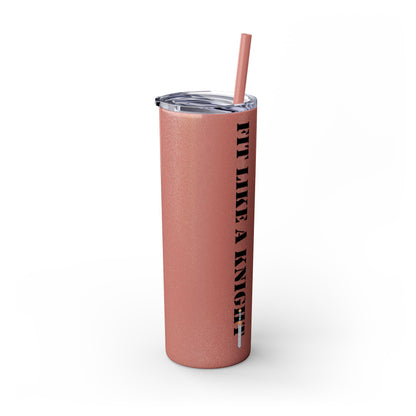 Fit Like a Knight Tumbler with Straw, 20oz