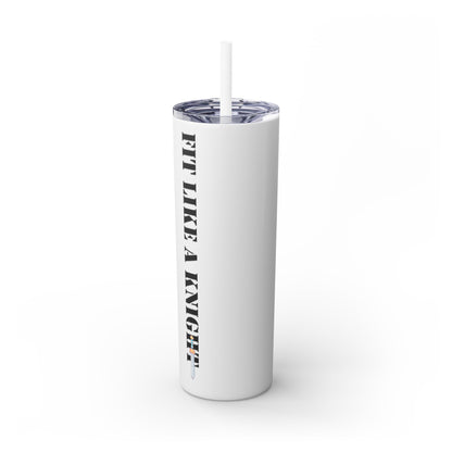 Fit Like a Knight Tumbler with Straw, 20oz